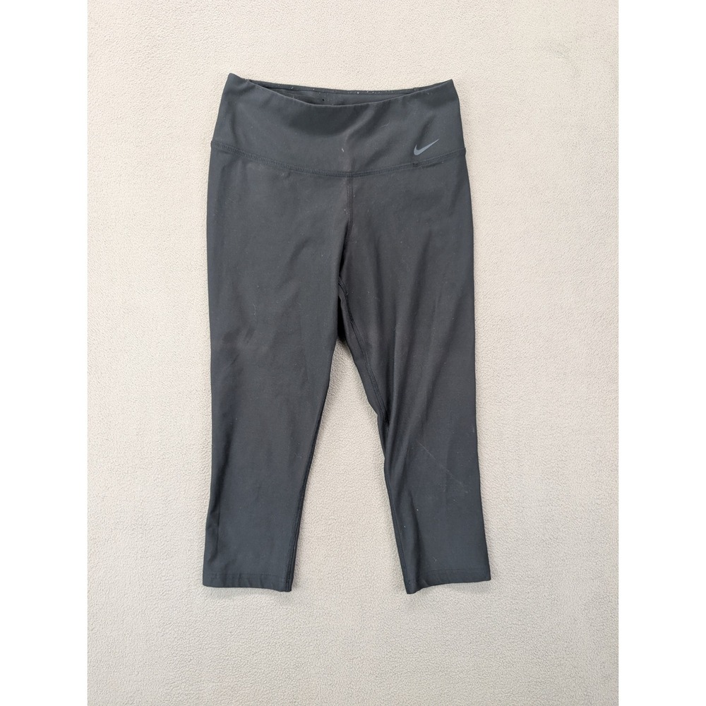 Nike Dri-FIT Legend Capri XS Black Cropped Yoga Running Leggings Athletic